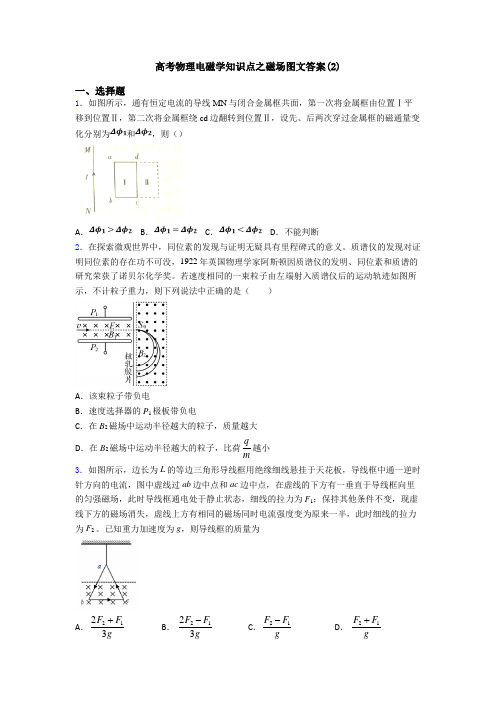 高考物理电磁学知识点之磁场图文答案(2)