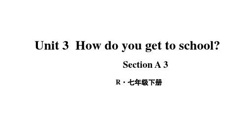 人教新目标版七年级英语下册Unit3SectionAGrammar-3c课件