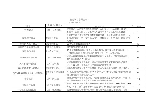 教育理论书籍