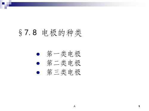 电极的种类