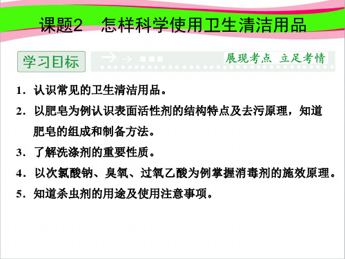 最新 5-2 怎样科学使用卫生清洁用品同步课件 鲁科版选修` 公开课一等奖课件