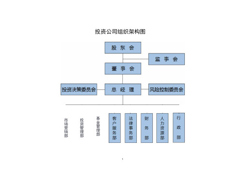 投资公司组织架构和运作流程