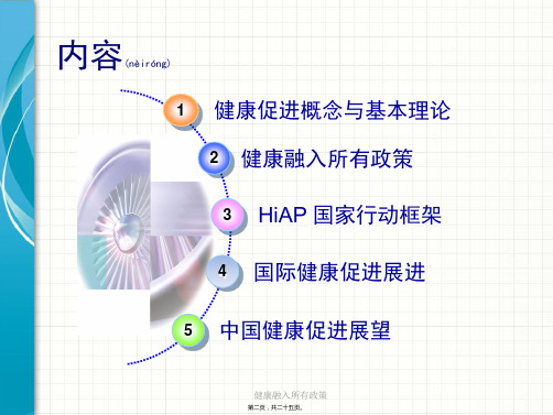 健康融入所有政策课件