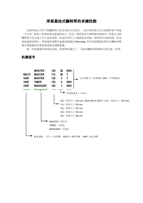 库恩悬挂式翻转犁的卓越性能