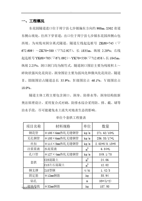 隧道套拱施工方案