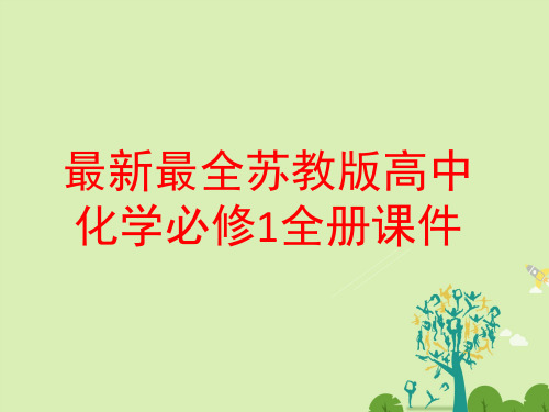 最新最全苏教版高中化学必修1全册课件精品