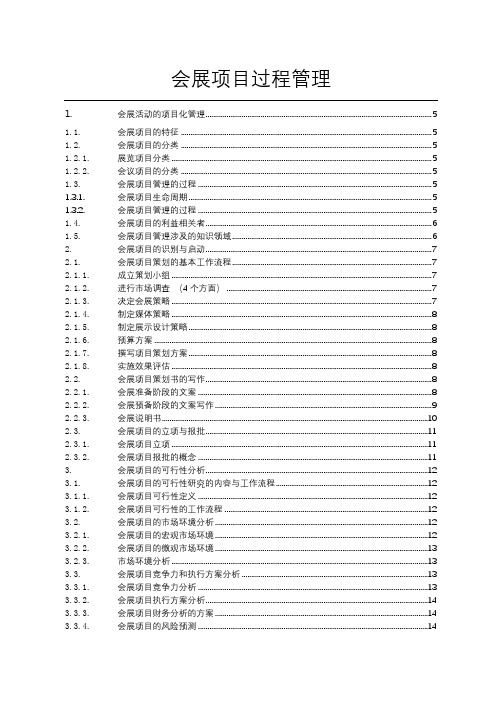 会展项目管理