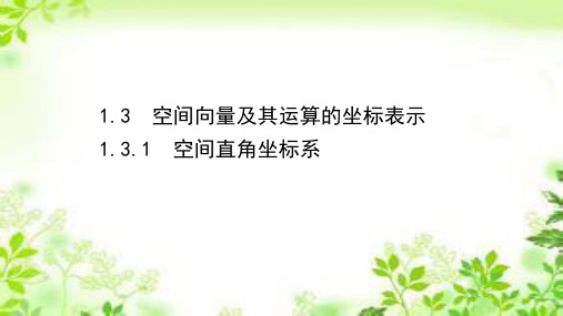 新教材人教A版选择性必修第一册 1.3.1 空间直角坐标系 课件(49张)