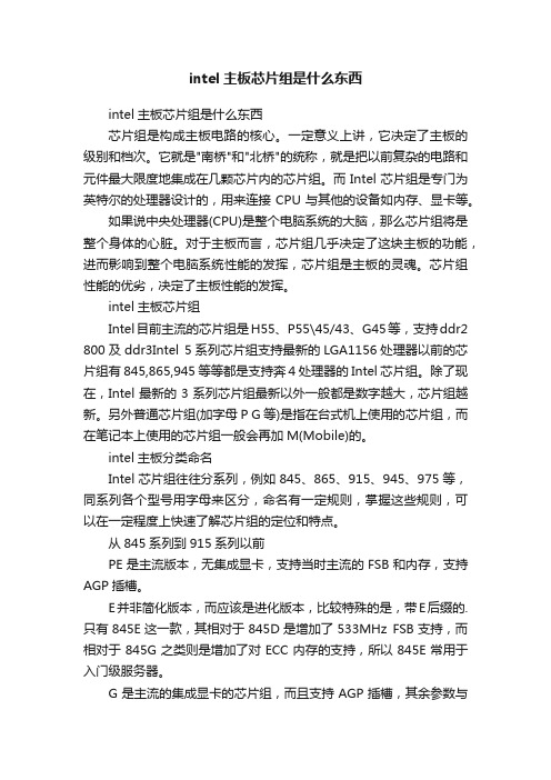 intel主板芯片组是什么东西