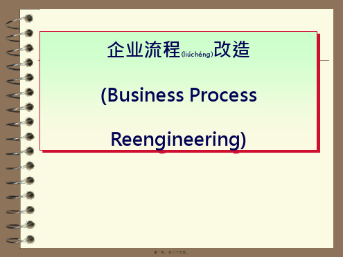 企业流程再造详细解释(ppt版)