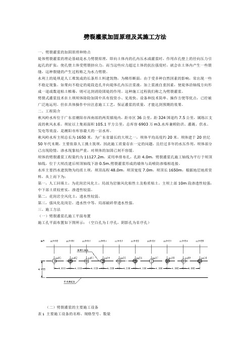 劈裂灌浆的加固原理及其施工方法(清楚明了)