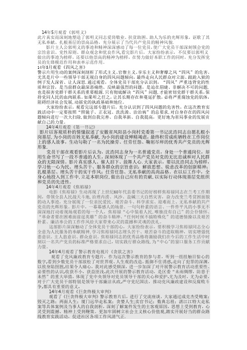 远程教育收看记录