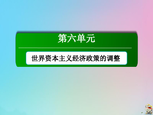 2021高中历史第六单元单元复习课件 人教版必修2