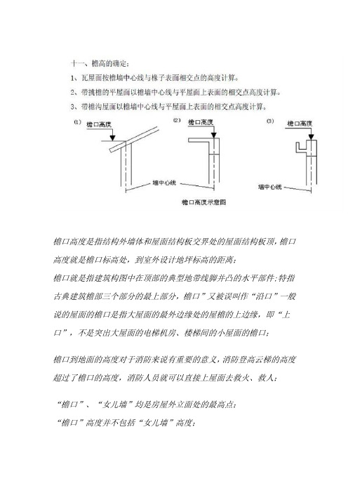 檐口高度