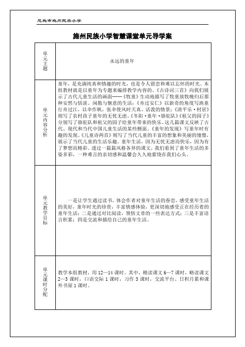 部编版语文四年级下册1古诗词三首清平乐村居导学案 (4)