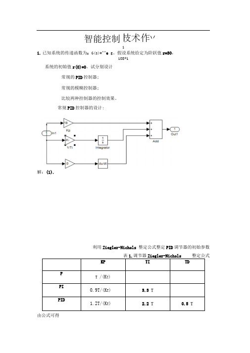 智能控制技术作业1