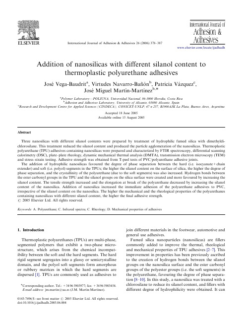 Addition of nanosilicas with different silanol content to