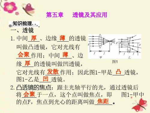 广东省佛山市顺德区江义初级中学八年级物理上册《第五章 透镜及其应用》课件 (新版)新人教版