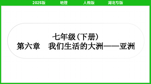 2025年人教版中考地理总复习第一篇考点梳理七年级下册第六章我们生活的大洲——亚洲