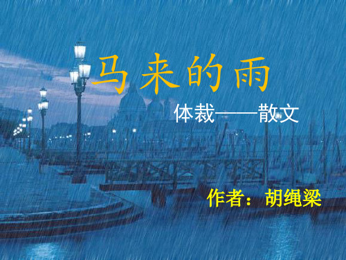 马来的雨精品课件