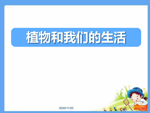 小学三年级下册科学《植物和我们的生活》植物和我们PPT优质课件