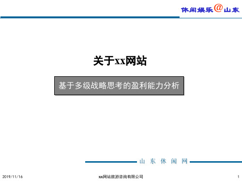 xx网站基于战略定位的盈利能力的分析