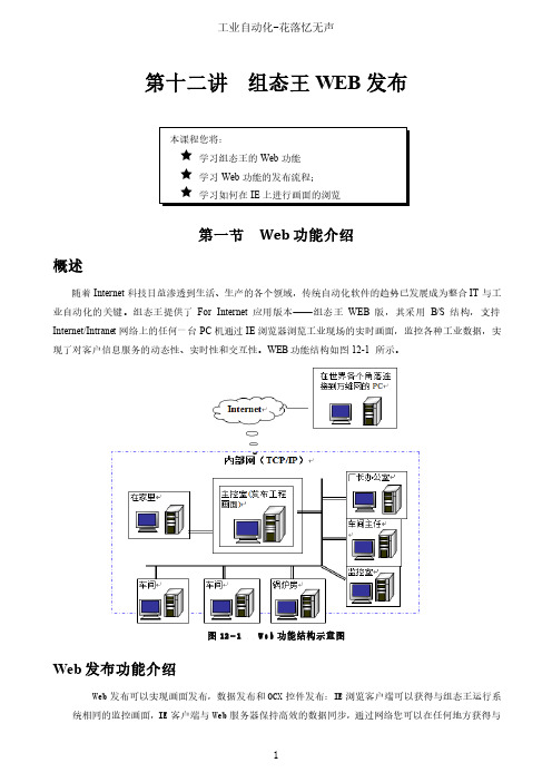 组态王7.5SP1版本第11章Web发布