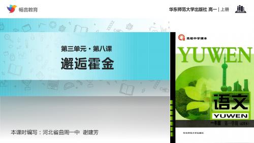 【教学课件】《邂逅霍金》(华东师大版)