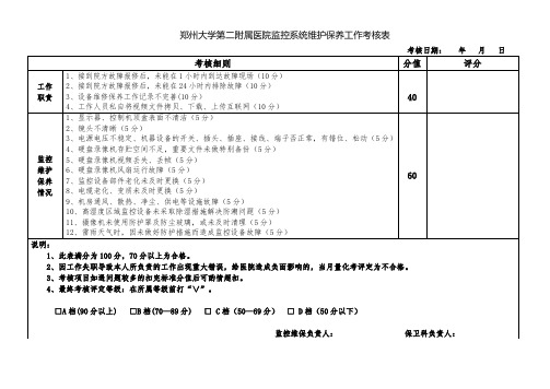 考核细则(监控) 最终