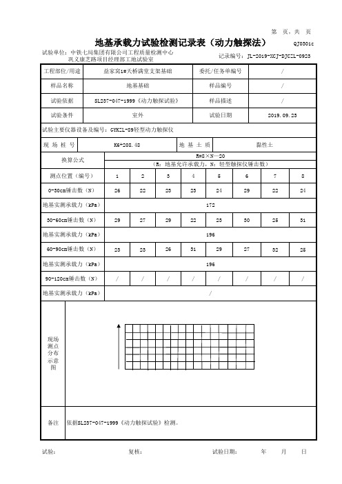 地基承载力自动计算表