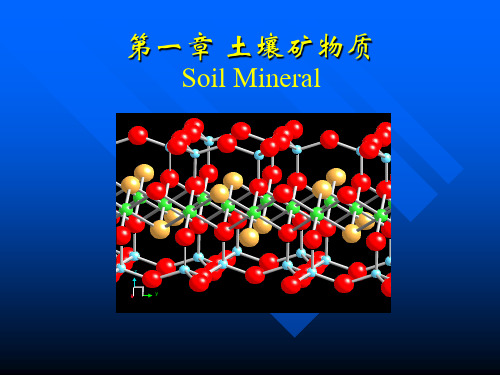 (土壤学教学课件)第一章-土壤矿物质