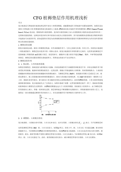 CFG桩褥垫层作用机理浅析