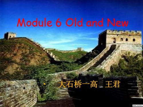 外研版高中英语必修3module6说课课件