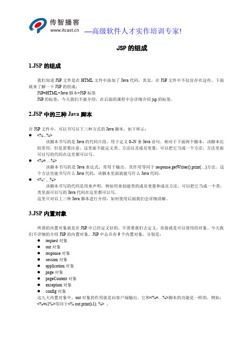 jsp的组成