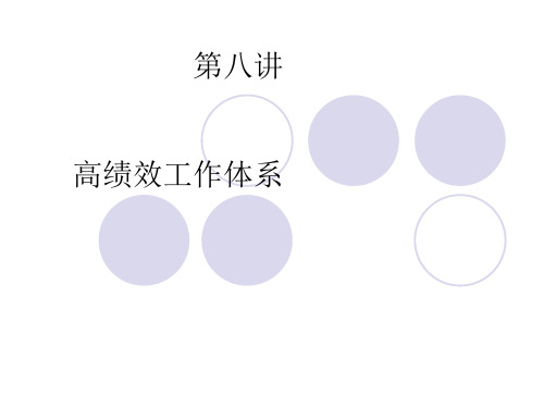 高绩效工作系统的显着作用1