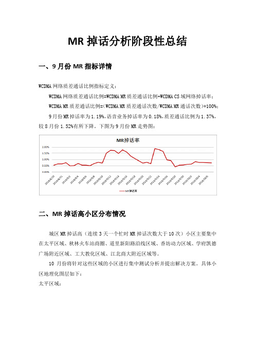 MR掉话分析阶段性总结