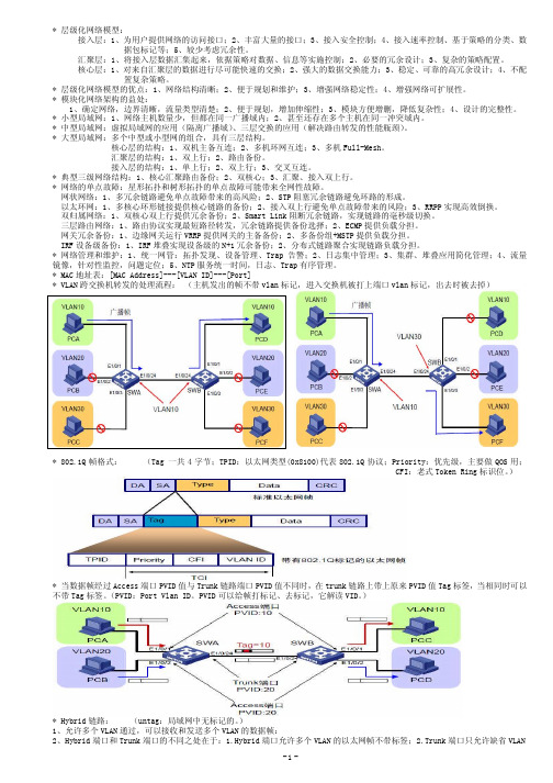 H3CSE笔记-构建H3C高性能园区网络