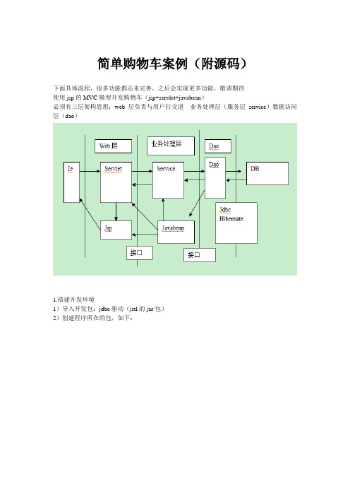 jsp+servlet+javabean-实现的简单网上购物车(附源码).wps