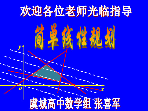 简单线性规划(基础版)