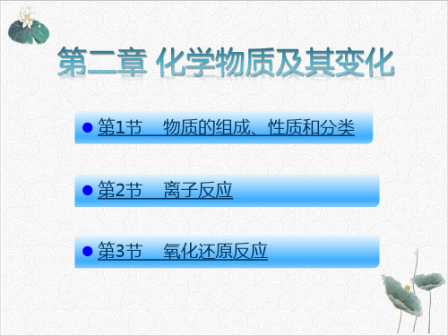 化学物质及其变化-2021高考化学全国A版)复习课件124张