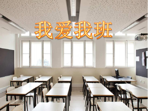 小学生主题班会课件—我爱我班 通用版(共21张PPT)