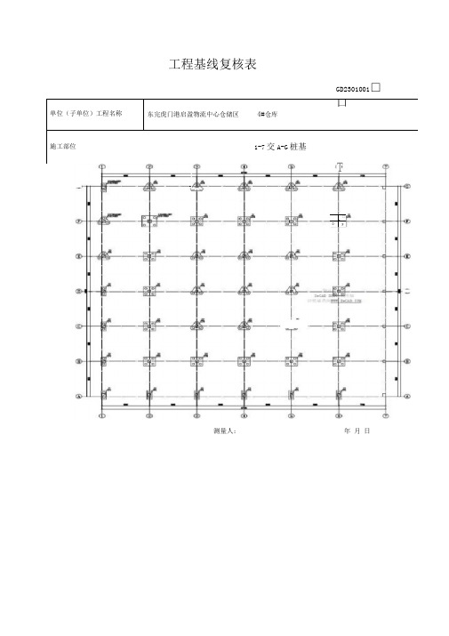 工程基线复核表