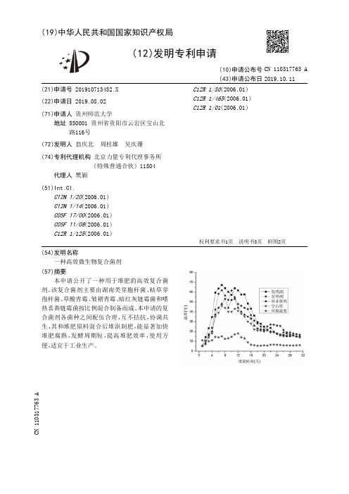 一种高效微生物复合菌剂[发明专利]