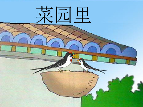 人教版小学一年级上册语文:菜园里_课件1
