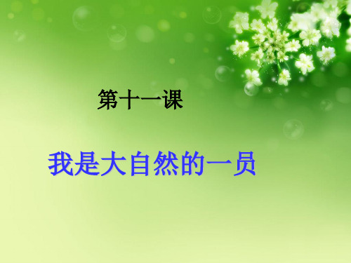 语文课件作文:第十一课 我是大自然的一员 PPT精品课件 部编版