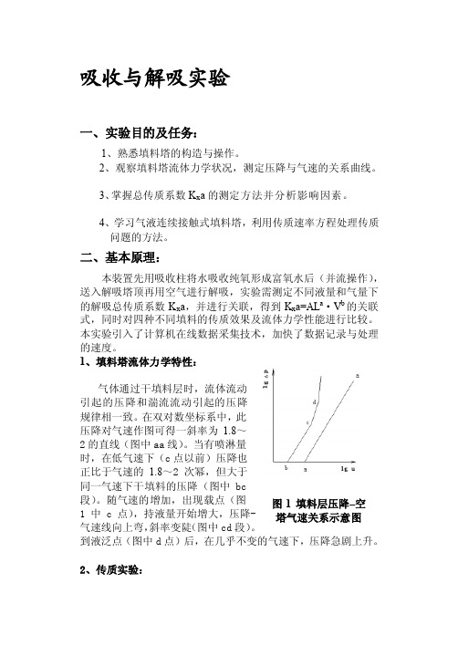 吸收与解吸实验