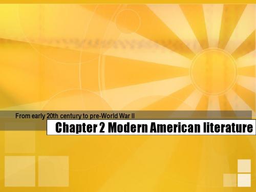 11. 1920s American and American poetry