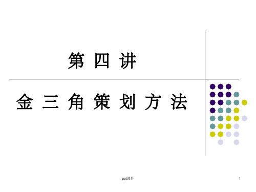 《金三角策划方法》PPT课件