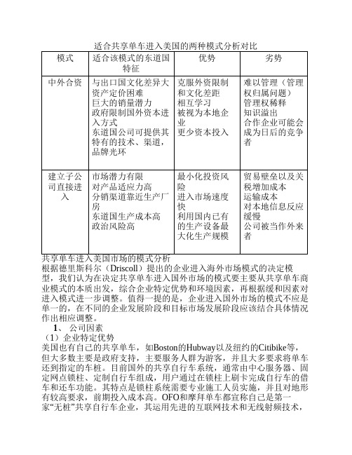 进入模式分析解析