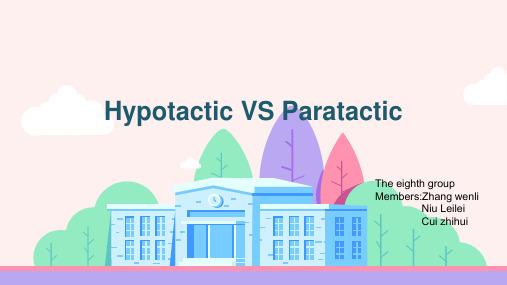 Hypotactic VS Paratactic